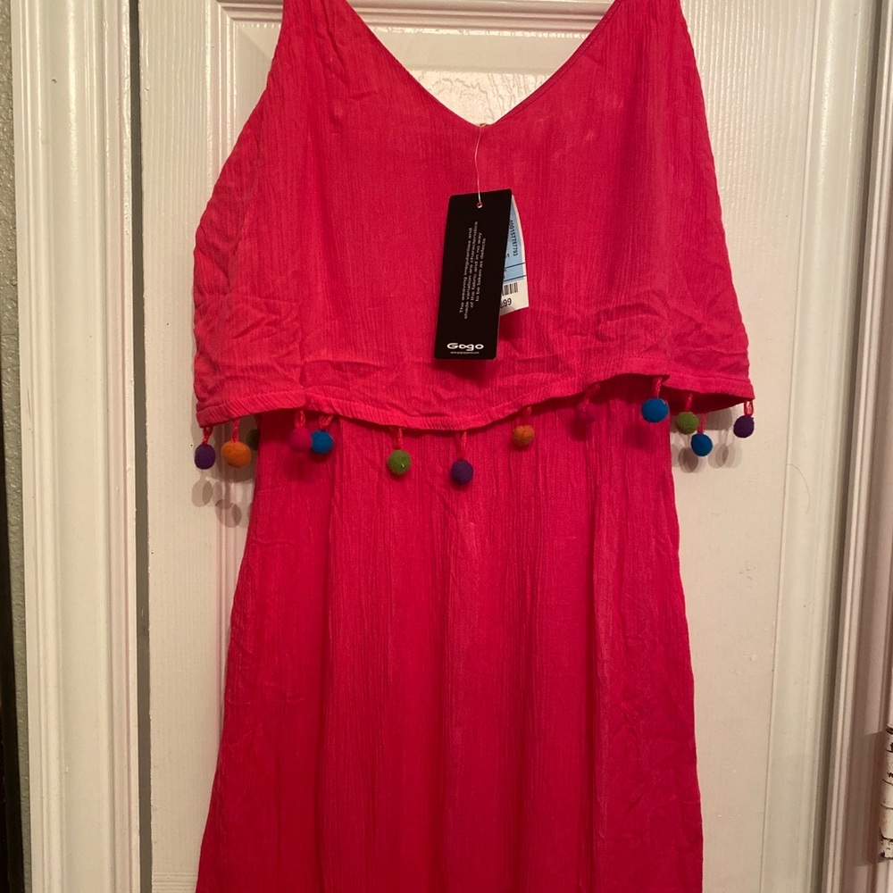 Pink long dress
